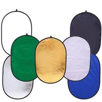 KAMPHO-Kit Réflecteur 7-en-1 pour studio de photographie avec étui de transport, diffuseur de lumière et fond Chroma Key