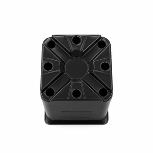 Custom Logo Round Black Plastic Square Gallon Container <b>Pot</b> PP Material Thick Bottom with Multiple <b>Drain</b> Holes Large Size - Product Image 6