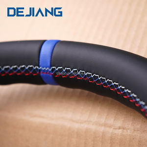 Volante Deportivo M-Sport en Cuero Completo para BMW X1 X2 X3 X4 F30 F10 F21 F22 F15 F16 F45 F32 E70 E90, Listo para Instalar, con Franja Azul - Product Image 6