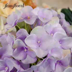 زهور هيدرانجيا زرقاء اصطناعية مصنوعة يدويًا من البلاستيك لتزيين المنزل وحفلات الزفاف وأعياد الميلاد - Product Image 2