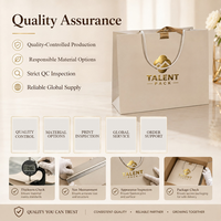 Sac en papier kraft personnalisé pour le commerce de détail, sac de shopping pour vêtements, sac cadeau de luxe avec poignée, mini emballage imprimé avec logo de marque