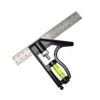 Règle d'angle combinée horizontale réglable en acier inoxydable, outil de mesure industriel mobile, très vendue