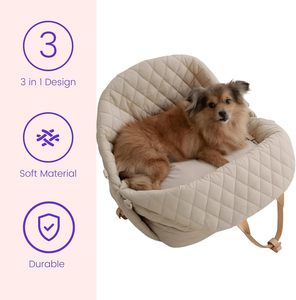 3-in-1 Portable Pet Carrier Bags <b>Cat</b> Bag Pet Travel Carrier Small Pet Carrier Tote Dog Purse Carrier Car Seat Pet Carrier Bag - Product Image 6