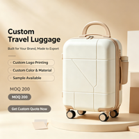 Ensemble de bagages directement de l'usine chinoise avec option de serrure TSA, poignée télescopique réglable, valise à roulettes idéale pour les vacances en famille