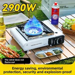 Estufa de Gas de acero para exteriores portátil, olla caliente de Gas <span class=keywords><strong>butano</strong></span> para el hogar, barbacoa, estructura dividida Cass portátil para viajes - Product Image 2