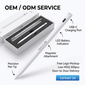 Lápiz Óptico Activo con Logotipo Personalizado OEM para iPad Pro, Air, Mini, <span class=keywords><strong>Samsung</strong></span> Galaxy <span class=keywords><strong>Tab</strong></span>, Lápiz Digital Inteligente Recargable Tipo-C - Product Image 5