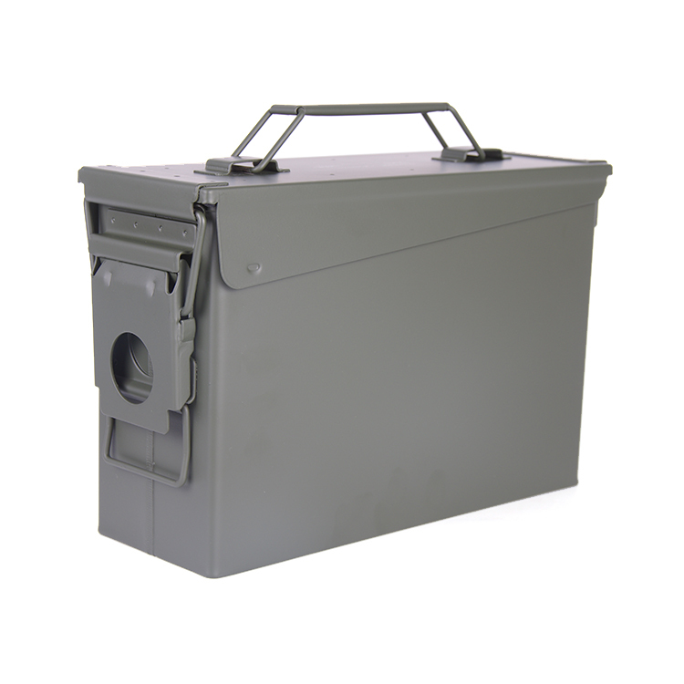 Safewell 30 Cal 4,5 L de Metal pequeña bala de acero munición caja de herramientas puede para seguro de las armas