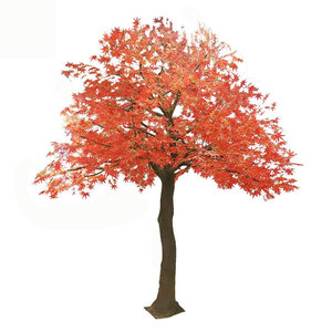 Cây phong đỏ nhân tạo bằng lụa, thân thiện với môi trường, chống thấm nước, tùy chỉnh cho trung tâm thương mại, khách sạn, cảnh quan, đám cưới, lễ tốt nghiệp, Giáng sinh - Product Image 3