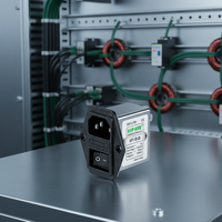 Filtre EMI/RFI enfichable VIIP WeiAiPu VIP1-1E-10 10A 110VAC 250VAC Monophasé Prise IEC avec Fusible