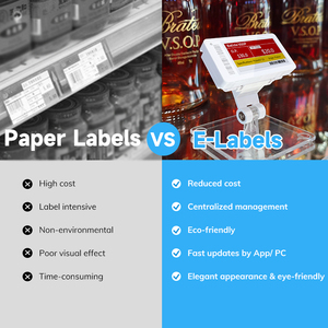 Etiqueta Electrónica de Precio Digital MinewTag MTag21R de 2.13 Pulgadas, 3 Colores, Tinta Electrónica, Plástico ABS, con Imán para Estantes - Product Image 6