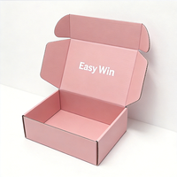 Boîte cadeau de Noël en carton ondulé kraft recyclable avec logo personnalisé, impression quadricolore, revêtement UV, emballage de présentation pour la vente au détail