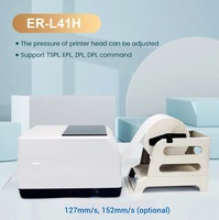 Imprimante d'étiquettes tissées 300 dpi Bluetooth+USB, machine d'impression thermique par transfert de feuille, compatible avec l'impression de rubans/étiquettes en satin