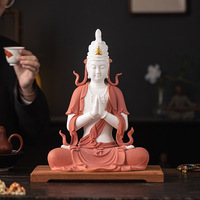Statue de Bodhisattva Guanyin Avalokitevara en Porcelaine Blanche, Style Chinois Moderne, Décoration pour la Maison et le Bureau