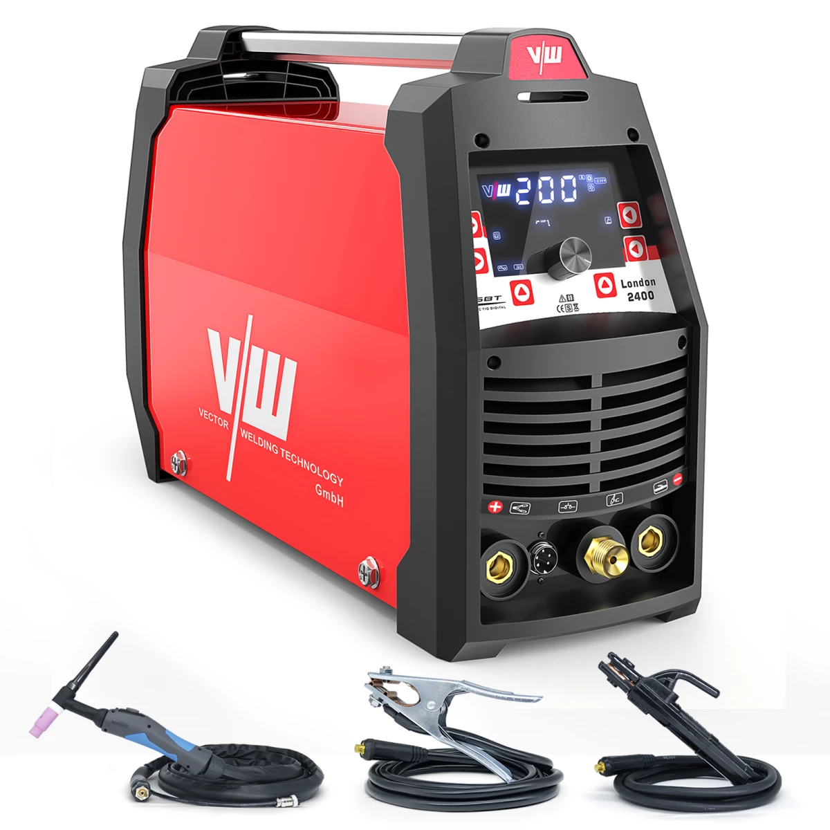 Новый инвертор Stahlwerk & Vector 200AMP AC/DC TIG 4 в 1, многофункциональный сварочный аппарат с импульсом для сварки алюминия, напряжение 220 В