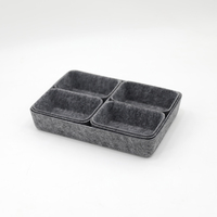 Sac en feutre pliable personnalisable OEM & ODM, tissu doux au toucher, boîte de rangement pour jouets, bacs de rangement en feutre pour articles divers