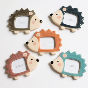 Magnete da frigo in ceramica a forma di <span class=keywords><strong>riccio</strong></span>, decorazione per cucina a tema animale con personalizzazione completa (dimensione/colore/motivo della colonna vertebrale) - Product Image 6