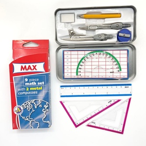 Ensemble de compas de géométrie de luxe 9 pièces de haute qualité pour filles, outils en métal - Product Image 2