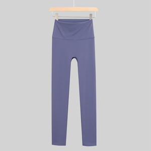 Pantalon de yoga et de fitness taille haute à fermeture élastique, motif uni, pour femme, séchage rapide, compression, leggings de sport personnalisables - Product Image 1