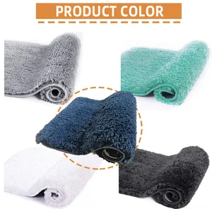 Быстросохнущий мягкий напольный коврик из микрофибры для двери, нескользящий мягкий коврик для ног в ванной комнате, коврики для ванной, Нескользящие коврики для ванной