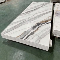 Panneaux décoratifs en PVC style moderne, imitation marbre, panneaux UV pour murs décoratifs et panneaux muraux