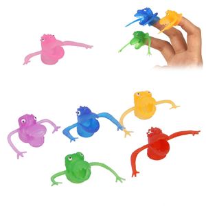 Marionnettes à doigts dinosaures en TPR, petites figurines de jouets, couvre-doigts dinosaures - Product Image 1