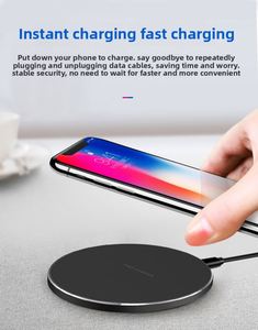 Chargeur sans fil pour téléphone portable 35W, chargeur sans fil en alliage 30W, chargeur de bureau, excellent cadeau - Product Image 4
