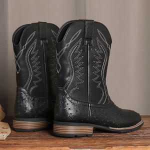 Botas Vaqueras Tácticas Personalizadas al por Mayor 882, Botas Occidentales con Cremallera Lateral para Hombre, Botas Chelsea Impermeables para Hombre - Product Image 4