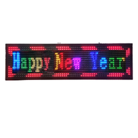 Pantalla LED a Todo Color 16X96, Multicolor, Programable, Tablero de Mensajes Desplazables, Montable en Pared, Señalización Digital Interior