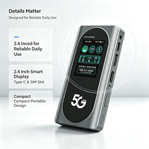 เราเตอร์ MTK 900 5G MIFI <span class=keywords><strong>WiFi</strong></span> 6 ปลดล็อคแล้ว รองรับซิมแบบนาโน  ใช้งานได้ทั่วโลก รองรับคลื่นความถี่ B1/B3/B7/B20/n78 สำหรับผู้ใช้ 16 คน เหมาะสำหรับใช้ในบ้าน - Product Image 4