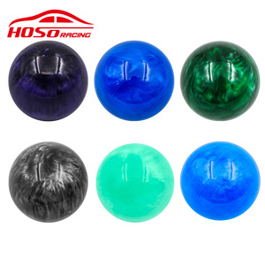 Hoso Racing Car Gear <b>Shift</b> <b>Knob</b> Universal Plastic Ergonomic <b>Shift</b> Ball Dark Blue With Brass Nuts - Product Image 3