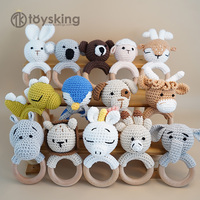 Jouet de Noël en forme de renne de style dessin animé, adorable amigurumi inspiré de Rudolph pour la décoration des fêtes, cadeau festif pour la famille