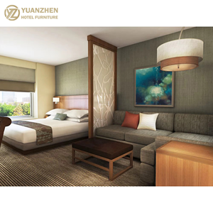 हाइट्स-स्टाइल ठोस लकड़ी होटल बेडरूम फर्नीचर सेट, लक्जरी होटल परियोजनाओं के लिए टिकाऊ अलमारी और रात - Product Image 5