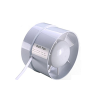 Ventilateur mural ca Super silencieux, extracteur de salle de bains, mm, ventilateur Axial à double roulement à billes, moteur à pôle incliné haute technologie, pièces de rechange gratuites
