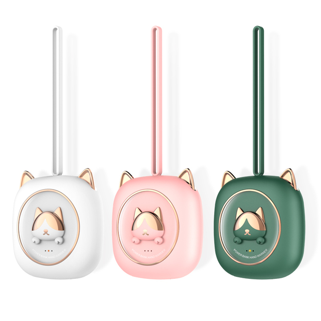 Cat Pocket Rechargeable Electronic 3600mAh Power Bank Reusable  Portable USB Hand Warmer Gift