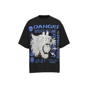 T-<span class=keywords><strong>shirt</strong></span> à manches courtes Travis M&Co. T-<span class=keywords><strong>shirt</strong></span> en coton délavé Little Yellow Duck Cactus Lightning Rap Tour TS Co-branded Couple Hip-hop <span class=keywords><strong>Scott</strong></span> - Product Image 5