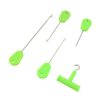 Hirisi BNS201 6 aiguilles à appâts pour la pêche à la carpe avec boîte de rangement, outils professionnels pour l'enfilage des appâts, accessoires de pêche à la carpe