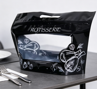 Sac refermable personnalisé anti-graisse pour volaille (dinde, canard, poulet grillé entier) en PET/PE (CPP) compatible micro-ondes