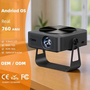 โปรเจคเตอร์สมาร์ททีวี Android ปี 2026 ความละเอียด 4K Full HD 1080P ความสว่างสูง ใช้งานกลางวันได้ เชื่อมต่อไร้สาย Netflix มาตรฐาน ROHS ผู้ผลิตมืออาชีพ A005 - Product Image 1