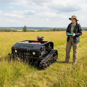 <span class=keywords><strong>Robot</strong></span> tondeuse intelligent à commande à distance, certifié CE, nouvelle conception, largeur de coupe 800 mm, conception sur chenilles, autopropulsé - Product Image 2