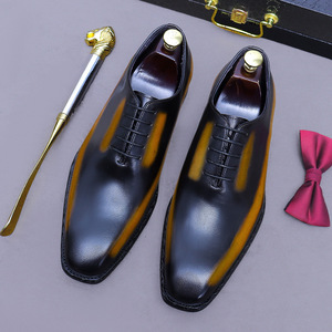 Zapatos formales de moda para hombre, zapatos de boda de cuero genuino de lujo, zapatos de vestir para fiesta al por mayor para hombre - Product Image 6