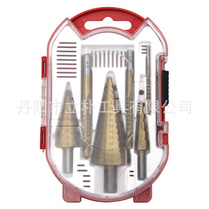 4pc <b>Step</b> <b>Drill</b> Bit Set Metric Hex Shank For Nonferrous Metals In Plastic Case - Product Image 3