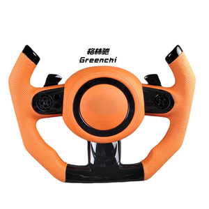 Volant de voiture en fibre de carbone pour BMW <span class=keywords><strong>Mini</strong></span> JCW <span class=keywords><strong>Cooper</strong></span> <span class=keywords><strong>S</strong></span> R50 R59 F54 F60, forme en D, double rayon, modèle de course F1 - Product Image 4