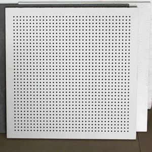 Vinyl Faced <strong>PVC</strong> <strong>Ceiling</strong> Plasterboard <strong>Panels</strong> 2x2 <strong>Grid</strong> Square Fireproof Heat Insulation Moisture-Proof Hotels Malls Gyms <strong>Grid</strong> - Product Image 1