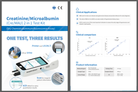 Analyseur automatique d'immunoanalyse biochimique pour tests GLU/HBA1C CRE/MAU AST/ALT FT3 FT4 VITAMINE B12 avec imprimante intégrée