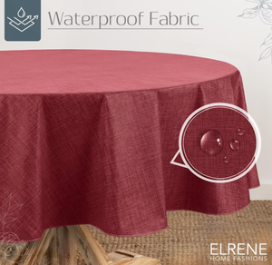 Tovaglia Ovale in Vinile 52x70 Pollici, Impermeabile e Antimacchia, con Retro in Flanella <span class=keywords><strong>per</strong></span> Uso Quotidiano in Cucina - Product Image 4