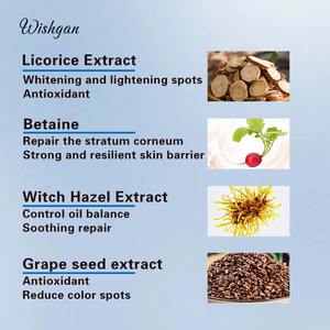 BAIXO MOQ Cuidados Com A Pele Coreano <span class=keywords><strong>GHK</strong></span>-<span class=keywords><strong>CU</strong></span> Peptídeo De Cobre Ácido Hialurônico Infundido Cuidados Com A Pele Branqueamento Soro De Vitamina C Soro Facial - Product Image 2