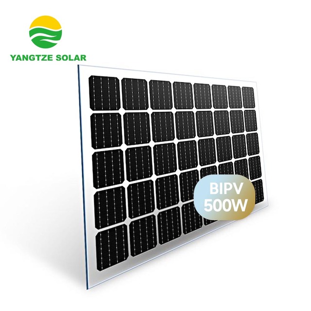 Premium 500W BIPV Solar Panel Insulating Weather-Resistant Design Ideal for Sustainable Commercial Building Facades Rooftops