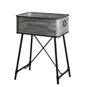 Jardinières d'extérieur avec support Lit de jardin surélevé pour enfants Lit surélevé avec pieds Tableau noir pour légumes Fleur Herbe - Product Image 1