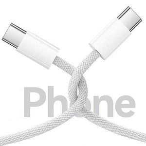 Nylon Braided 60W PD <b>Type</b>-<b>C</b> to <b>Type</b>-<b>C</b> <b>Cable</b> Fast Charging for Phone16 1M <b>USB</b>-<b>C</b> Data <b>Cables</b> With Box Package - Product Image 3