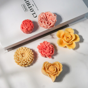 Nuove Idee Fai-da-te: Stampo in Silicone 3D per Candele Aromaterapiche a Forma di Fiore, Peonia e Rosa, per Pietre Profumate e Sapone - Product Image 2